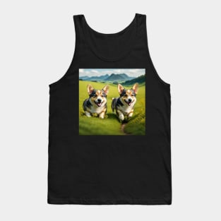 Corgie Puppies Tank Top